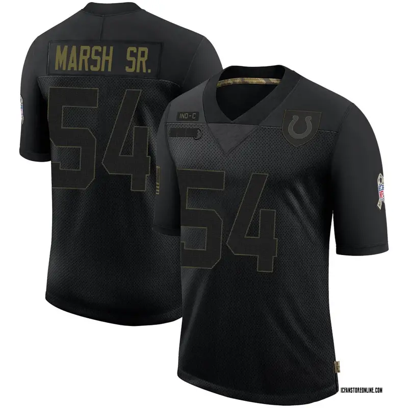 Men's Cassius Marsh Sr. Indianapolis Colts 2020 Salute To Service Jersey - Black Limited
