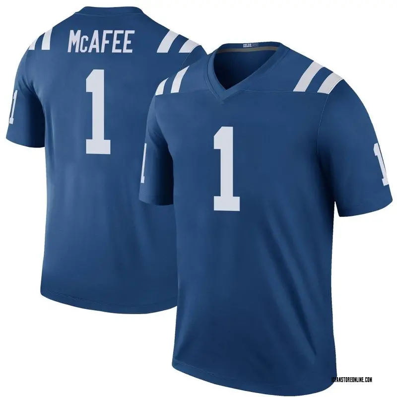 Men\'s Pat McAfee Indianapolisî€ î€€Coltsî€ Color Rush Jerseyî€ - Royal Legend Men\'s Pat McAfee Indianapolisî€ î€€Coltsî€ Color Rush Jerseyî€ - Royal Legend